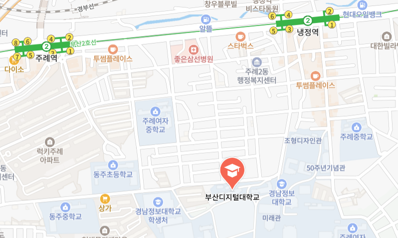 부산디지털대학교 지도