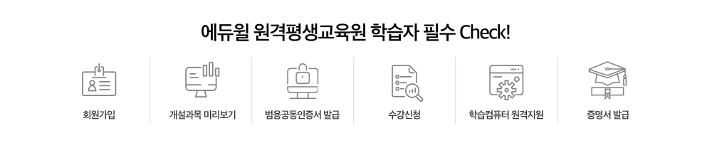 에듀윌 원격평생교육원 학습자라면 필수 Check!